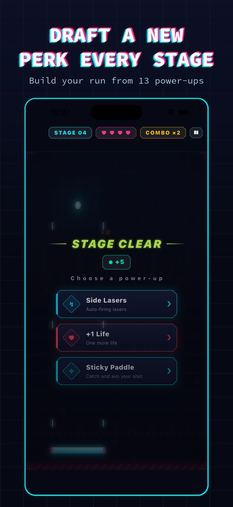 Draft a new perk every stage